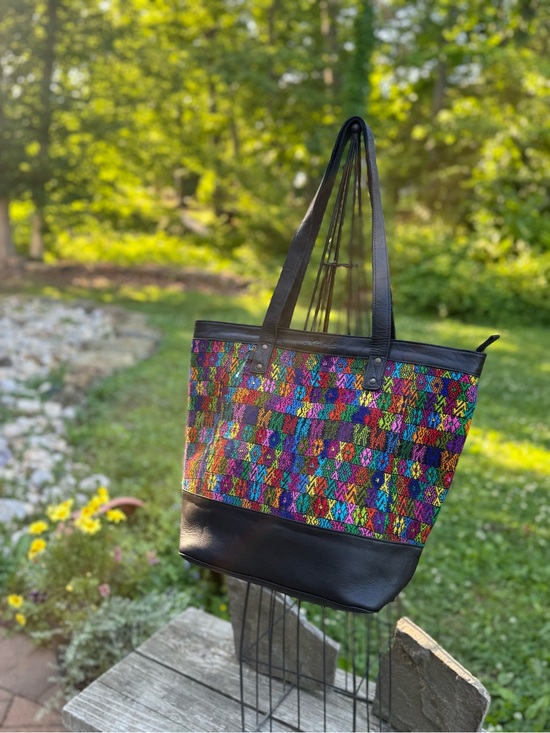 Nena & Co. Handbags - Nena and Co multicolored bag with leather trim
